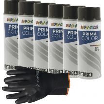 Dupli-Color Lackspray graubraun glänzend ral 8019 - Sprühlack für Metall, Kunststoff und Holz - wetterfeste Sprühfarbe für den Innen- und