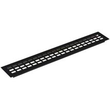 Vasalat - Luftgitter 600x80mm Al Schwarz Elox Griglia Di Ventilazione, Nero, 600 X 80 Mm