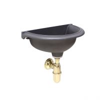 Vasca a muro Taormina per casa giardino balcone da parete lavello color ghisa parete con sifone in ottone a scelta : lucido