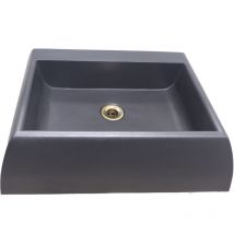 Fonderia Bongiovanni - Vasca a muro Nizza lavello fontana parete per casa giardino balcone con piletta in ottone a scelta : lucido