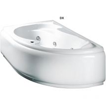Glass - Vasca idromassaggio angolare mod. grazia con pannello cm 150x100 destra