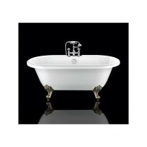 Rogier&mothes - Vasca da bagno freestanding con piedini chelsea Bianca 154 cm Piedini di aquila Bronzo