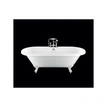 Vasca da bagno freestanding con piedini CHELSEA Bianca 154 cm Piedini di aquila Bianchi