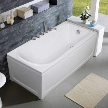 Arati Bath&shower - Vasca da Bagno da Incasso in Resina Acrilica con Pannelli in Fiberglass Design Ozone Lato Incasso: Sinistra