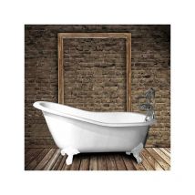 Vasca da bagno freestanding in ghisa stile classico con piedini ashford bianca 146 cm Piedini bianchi