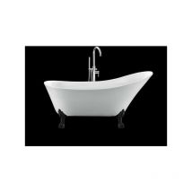 Rogier&mothes - Vasca da bagno freestanding con piedini balmain Bianca 161 cm Piedini di leone Neri