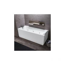 Novellini - Vasca idromassaggio Calos con telaio e pannello 180x80 bianca di