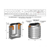 Vasca imhoff lt. 1500 corrugata rinforzata
