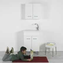 Vasca lavapanni 60x50 con mobile Dordogne Bianco