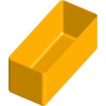 Scatola in polipropilene 208X89 h 94 mm per organizer in plastica art plast L443XP317XH107 mm - Nero giallo