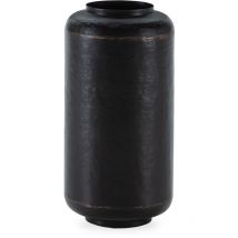 Vase 27x27x53 Métal doré/Bronze foncé