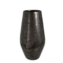 Vase antique en céramique noir 24.5x24.5x44 cm