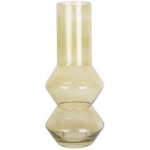 Vase aus grünem Glas, blush, ø 13 cm