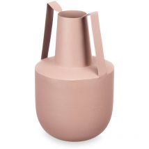 Vase aus Metall, pastellfarben, mit Griffen, 21 cm