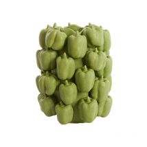 Light And Living - Vase Bellpepper céramique vert 24x23x33cm