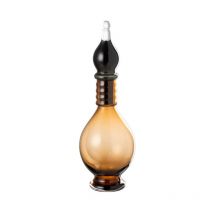 Vase Bouchon Fiole en Verre "Jo" 40cm Marron