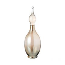 Vase Bouchon Fiole en Verre 'Jo' 53cm Beige