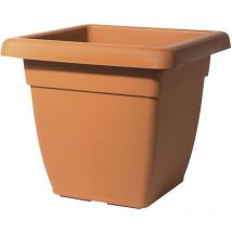 Vase carré dans les matières plastiques Athéna Telcom pour les fleurs et les plantes 30X30XH26cm