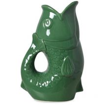 Pichet ou vase poisson vert