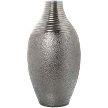 Fijalo - Vase Céramique 50 Cm Argenté °25X50 Cm