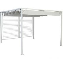 Dkd Home Decor - Pergola white 296 x 296 x 225 cm acier