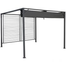 Pergola dkd home decor gris 300 x 300 x 230 cm acier