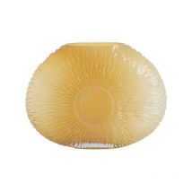 Vase Concha verre jaune 31x11x41cm