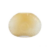 Vase Concha verre jaune