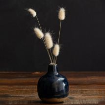 Chehoma - Vase céramique bleu marine 10x9cm