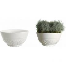 Vase de bol blanc gdm Senna Ø46xH24 cm