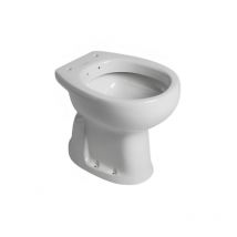 Abitare - Vase de sol H47.5 sans trou en céramique blanc brillant - Sanitosco Polifemo - Senza coprivaso