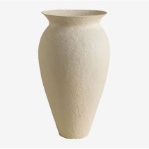 Vase décoratif fait main en papier mâché Brinxel Sklum Blanc
