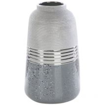 Vase Décoratif Neli (02) (Fi) 17x28 Cm Argent