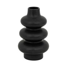 Vase Design en Dolomite 'Clothilde' 25cm Noir