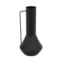 Vase Design en Métal 'Sylvain' 35cm Noir
