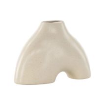Vase Design 'Kento' 15cm Beige & Noir