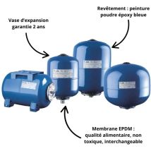 Elbi - Vase d'expansion sanitaire à membrane interchangeable Capacité 8 Litres