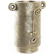 Vase Magnesia 29x19.5x36 Magnesia Goldenes Gesichtsmaterial Mehrfarbige Vase -Details der Familie