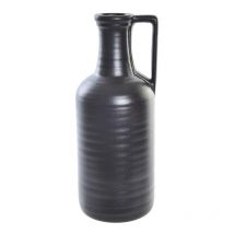 Vase Dkd Home Decor noir moderne en porcelaine 13 x 13 x 32 cm