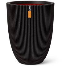 Capi - Vase Elegant Groove 46x58 cm Black
