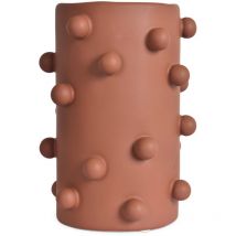 Vase en boule en grès terracotta Opjet Paris