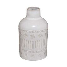 Vase en Céramique Design "Carmen" 21cm Ivoire