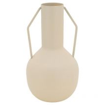 Vase en métal meltik Beige