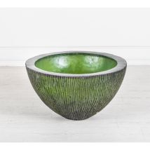 Vase en résine verte 80x80x45h cm