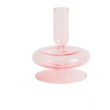 Vase en verre créatif simple Bougeoir Vagues Bulles Empilable Vase en verre hydroponique Bougeoir
