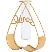 Fei Yu - Vase en verre de style nordique avec ornements de forme géométrique hydroponique