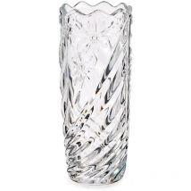 Vase en verre taillé, 25 cm