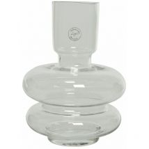 Vase en verre transparent