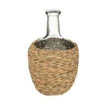 Vase en Verre Tressé 'Cuba' 31cm Naturel