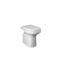 Vase filomuro blanc brillant - Rak Ceramics Orient - Con copri wc Standard